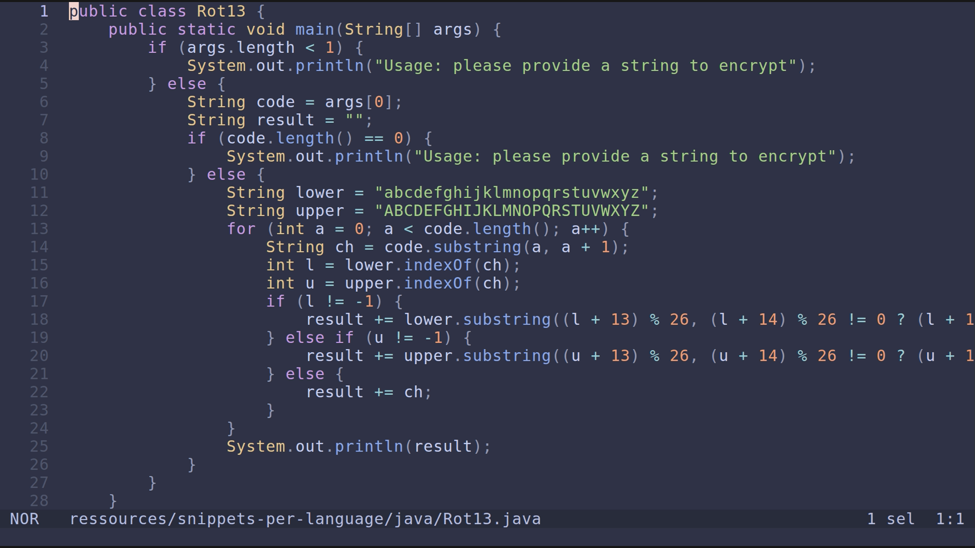 Rot13.java 