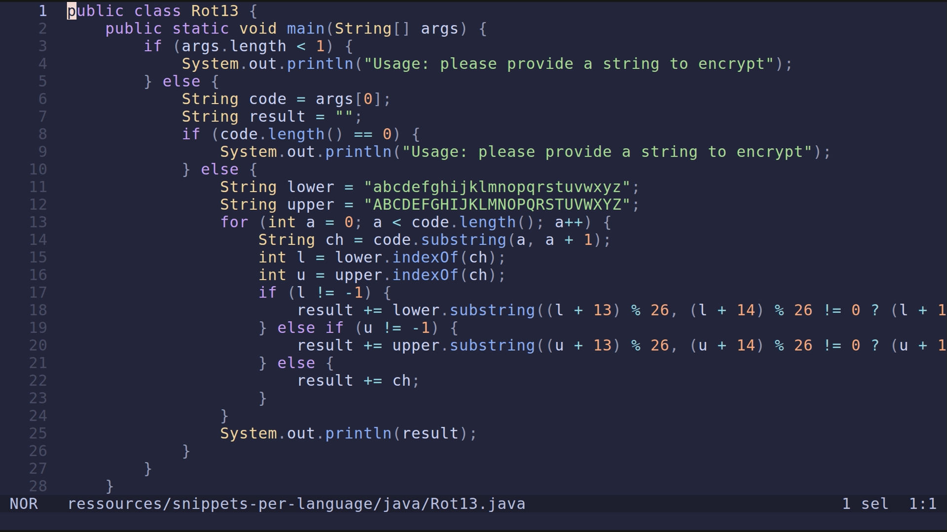 Rot13.java 