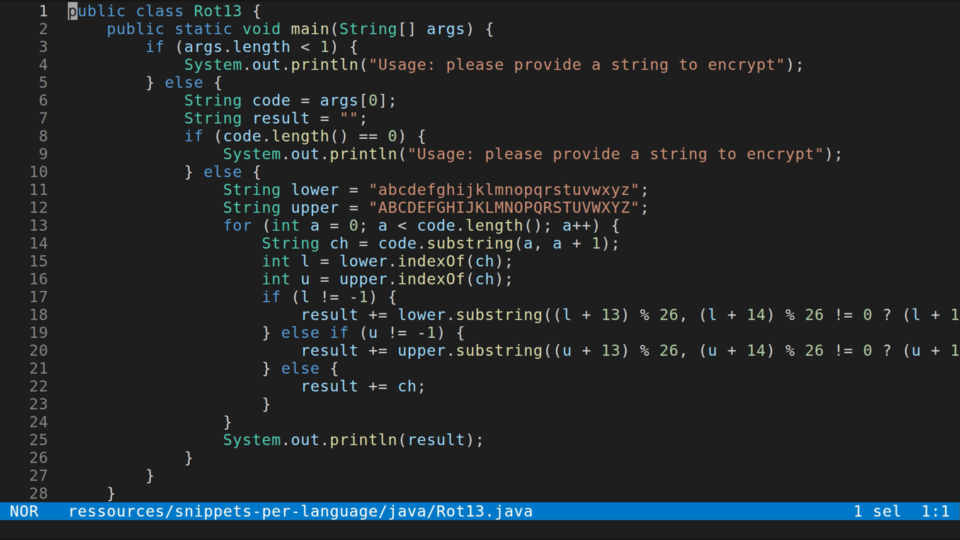 Rot13.java 