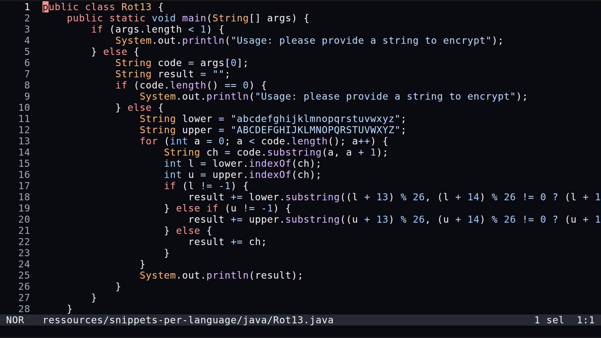 Rot13.java 