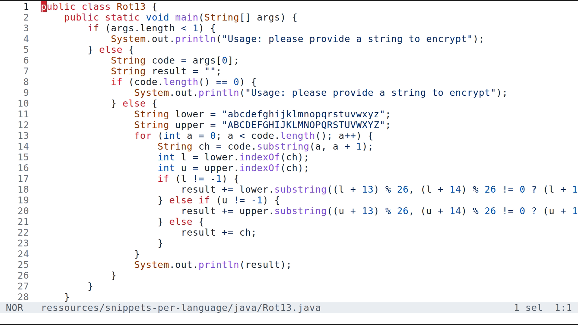 Rot13.java 