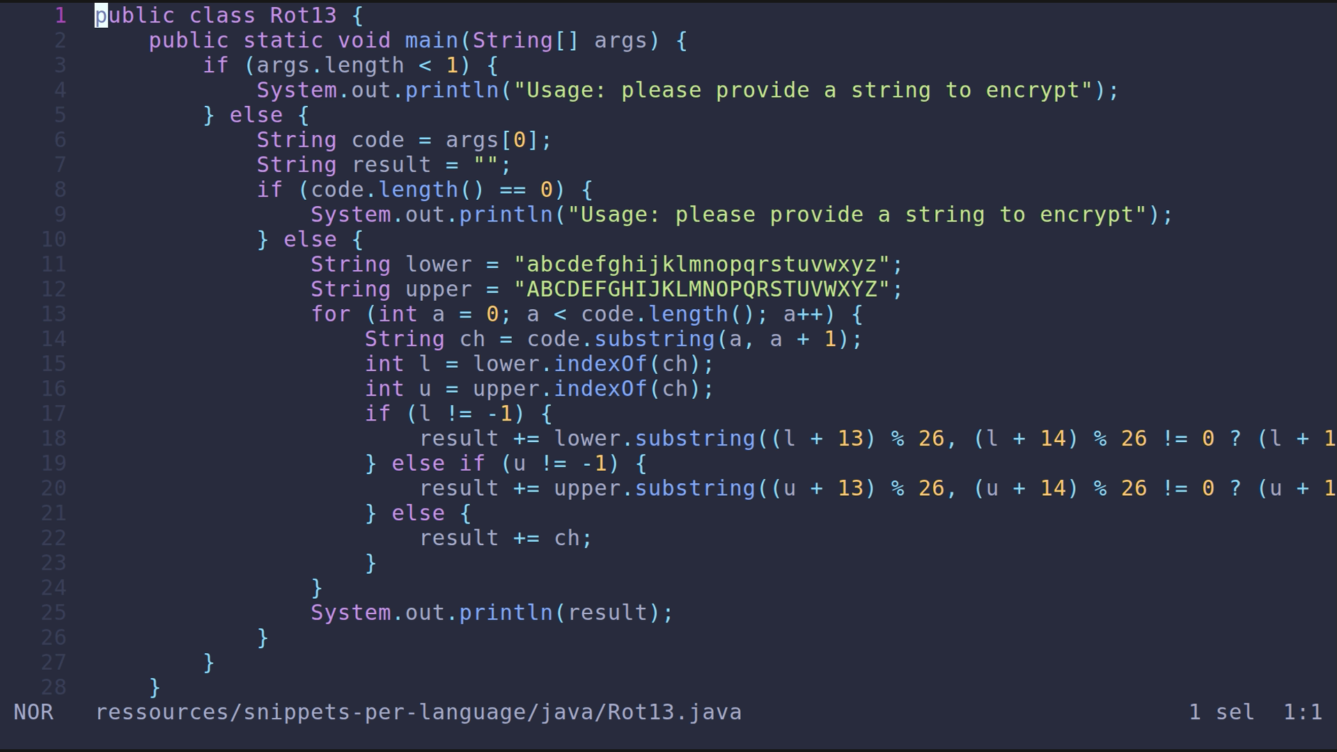 Rot13.java 