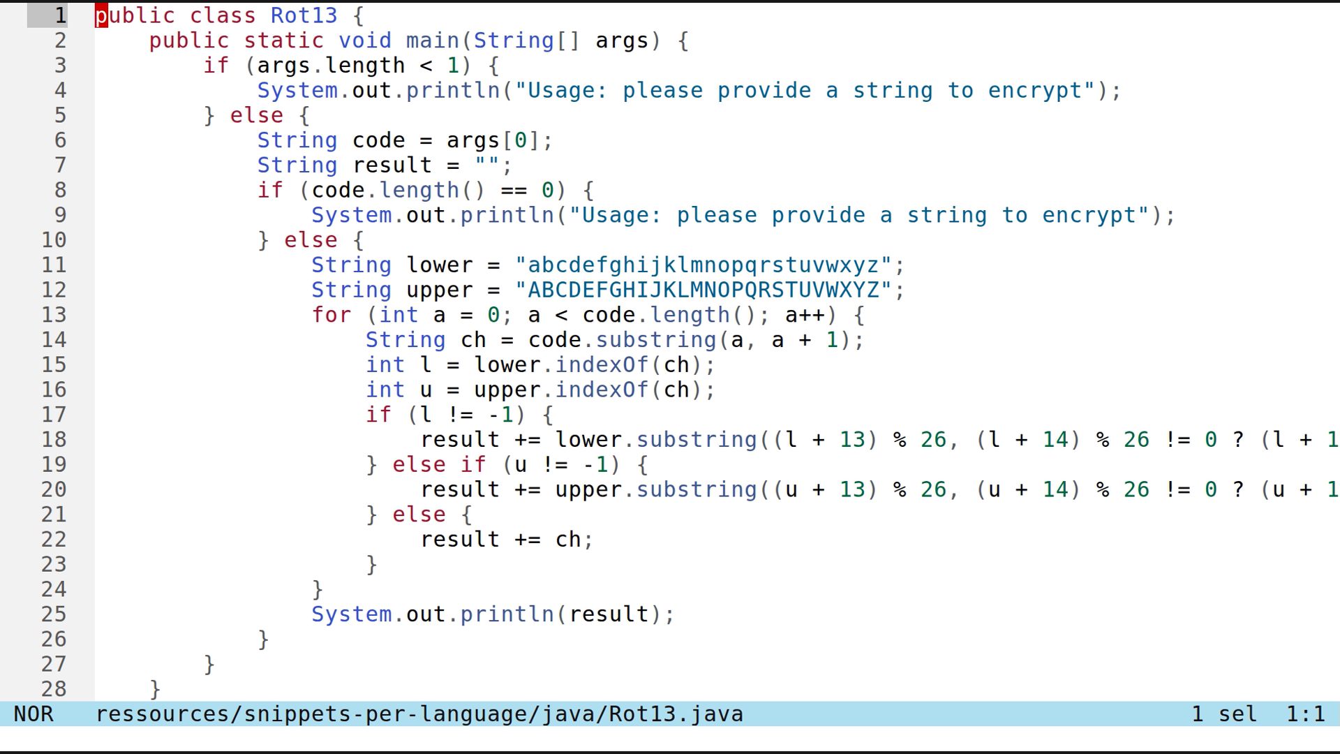 Rot13.java 