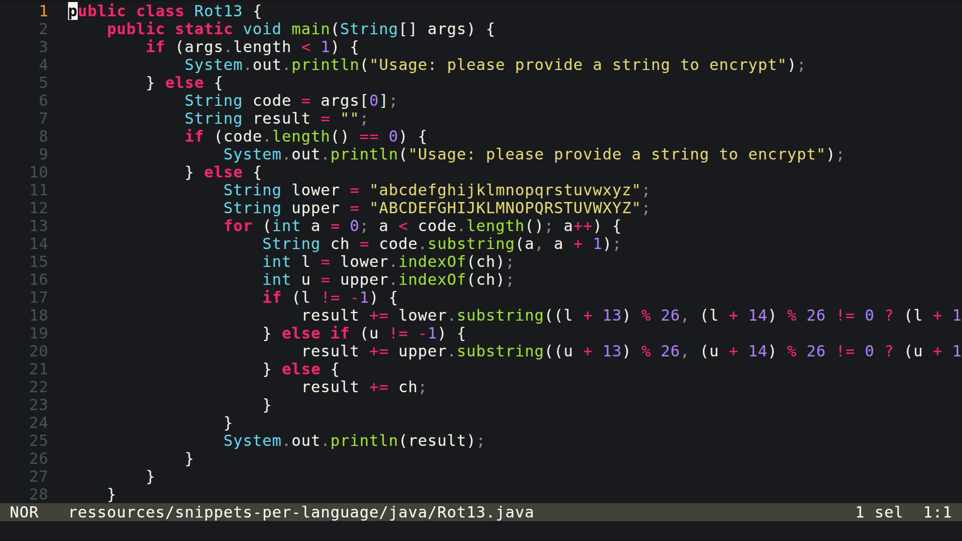 Rot13.java 