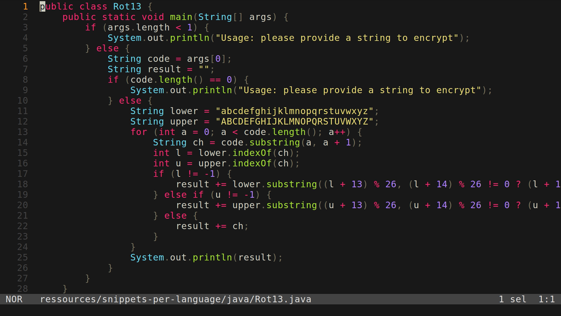 Rot13.java 