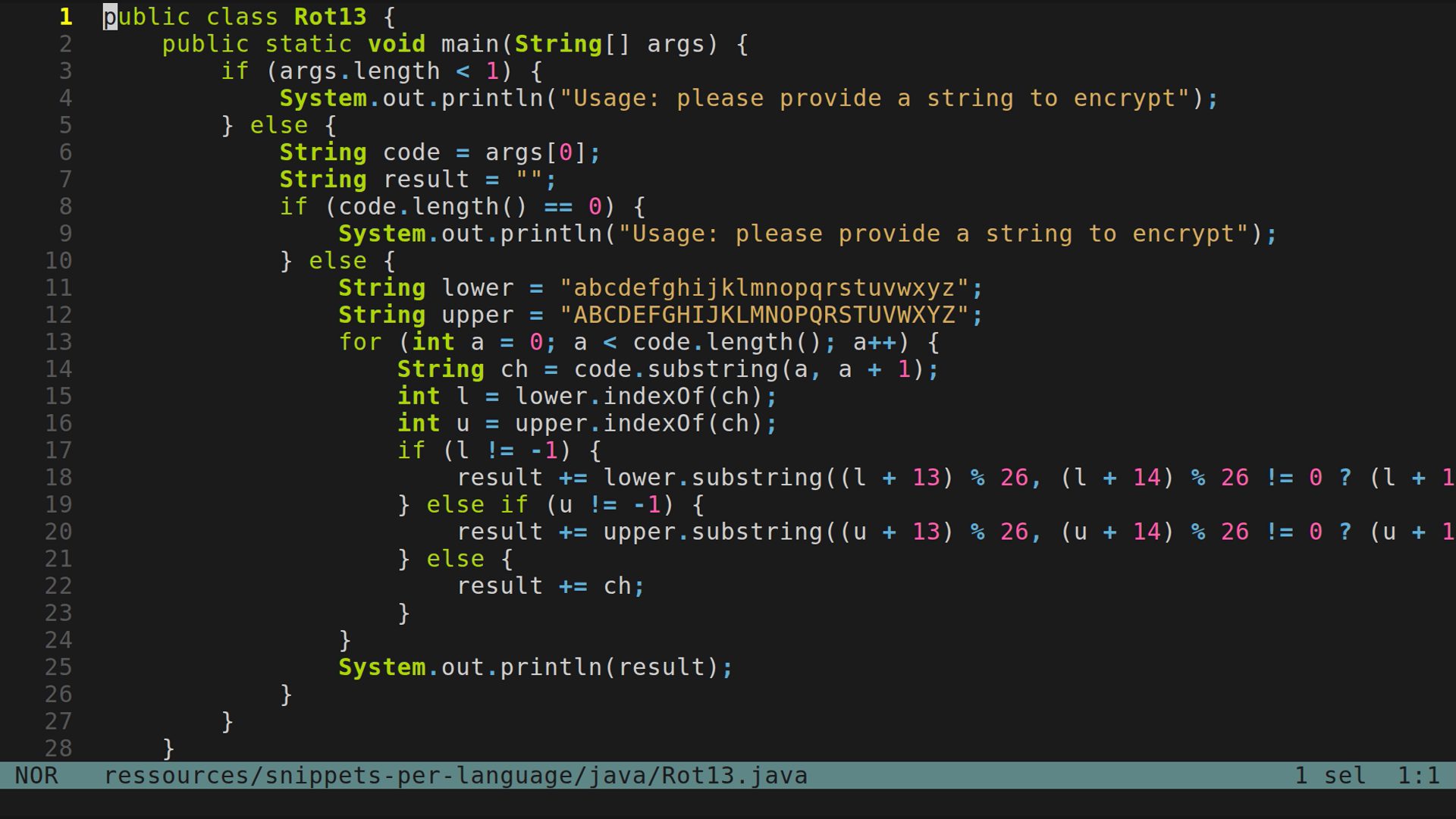 Rot13.java 