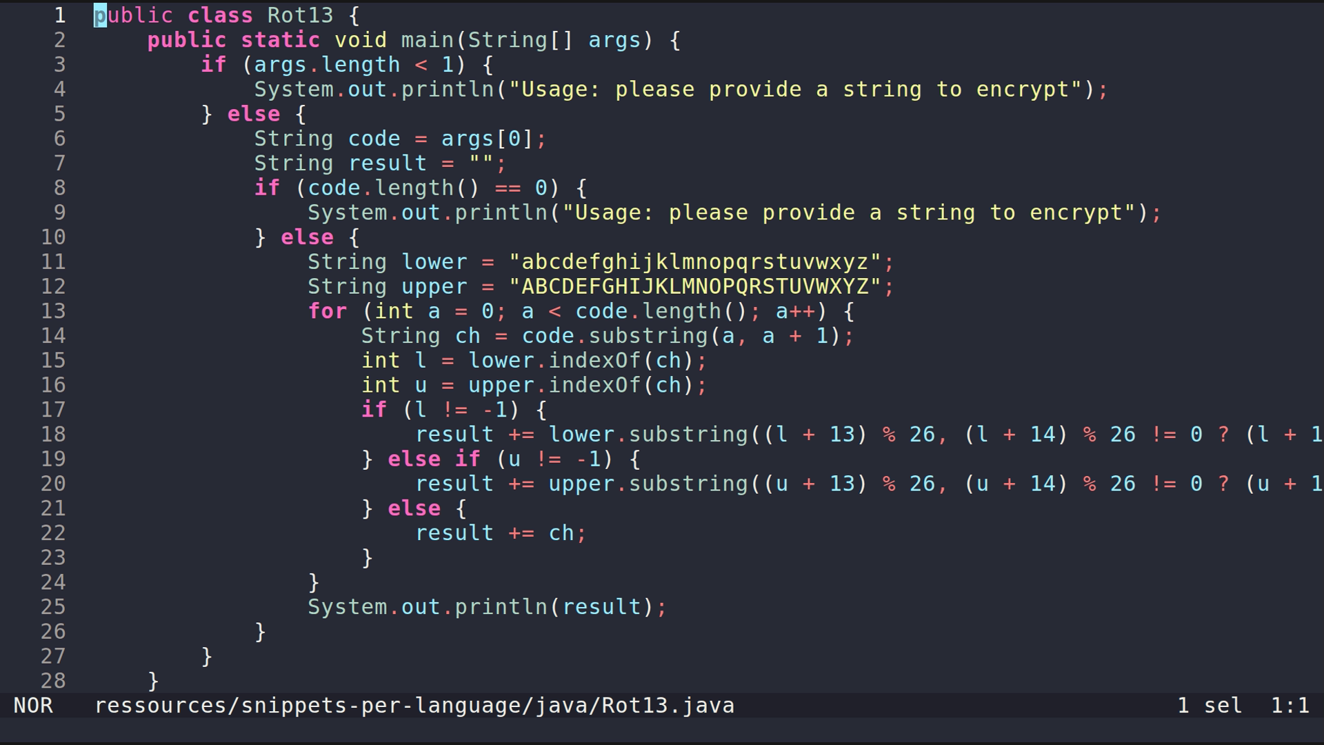 Rot13.java 