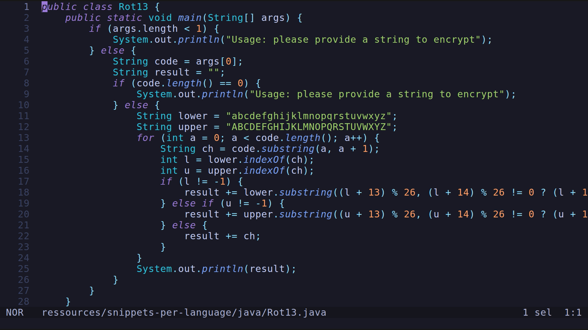 Rot13.java 