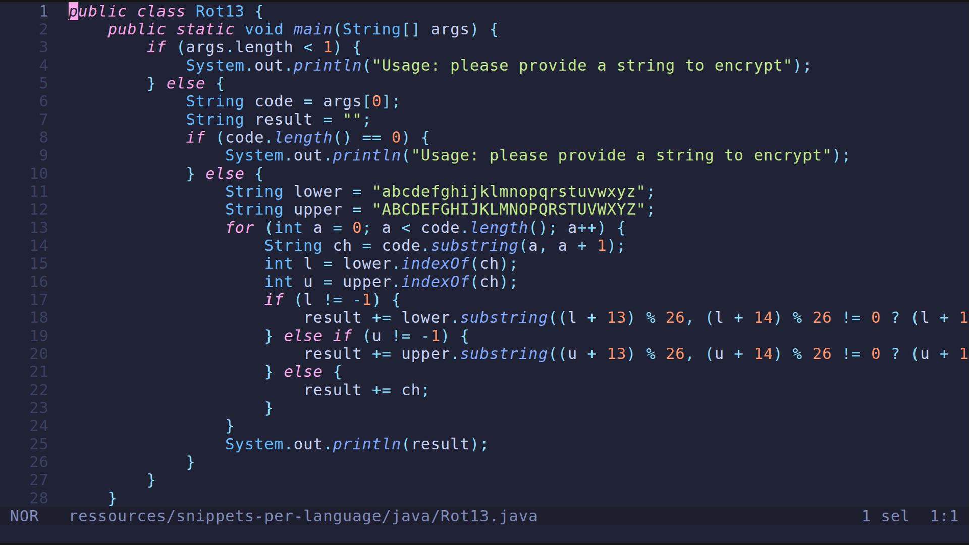 Rot13.java 
