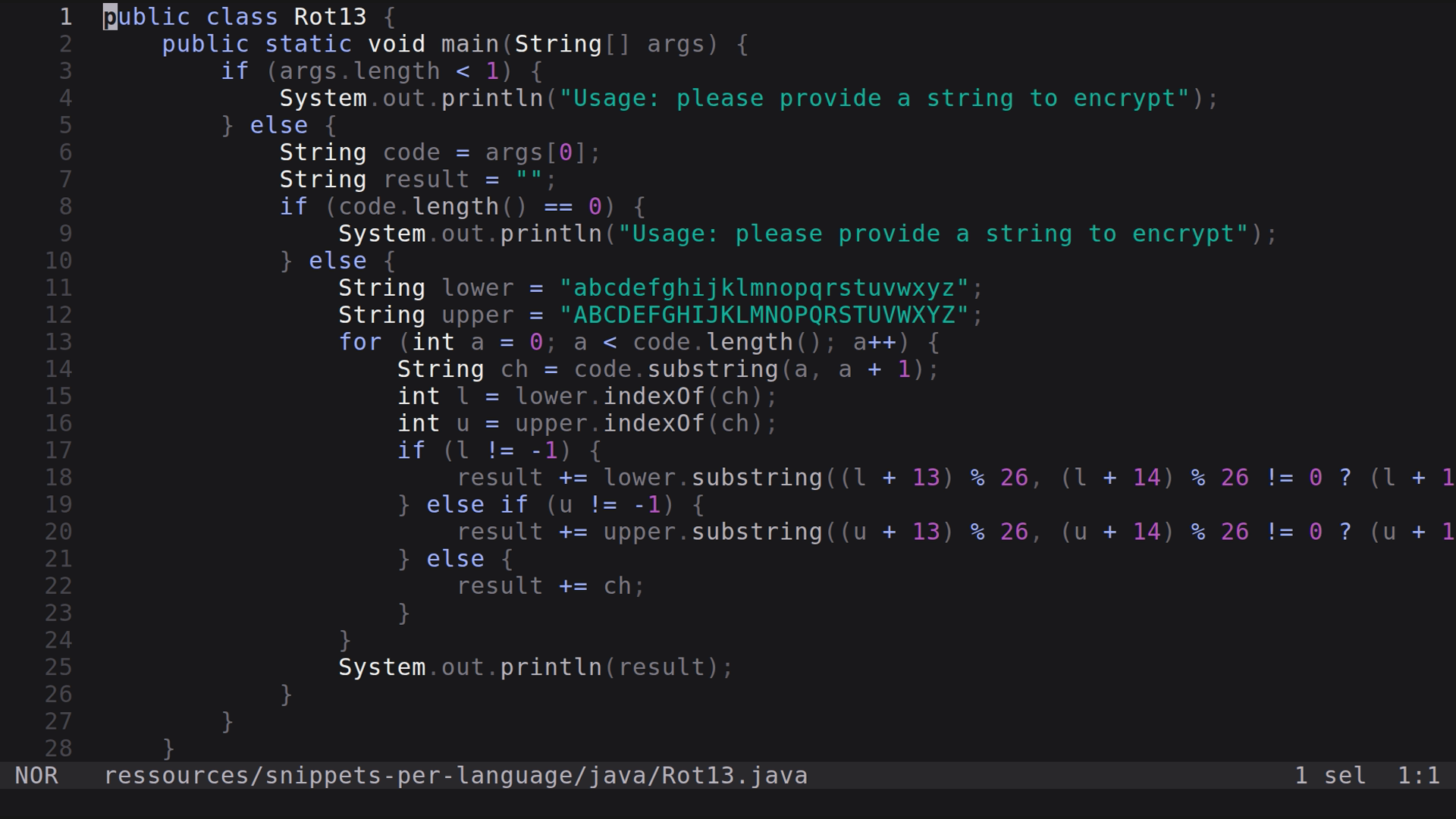 Rot13.java 
